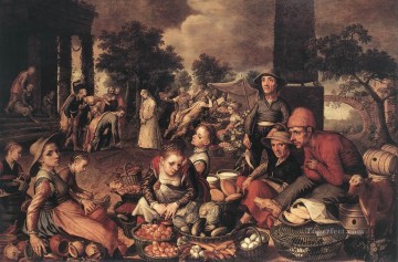  in Art Painting - Christ And The Adulteress Dutch historical painter Pieter Aertsen